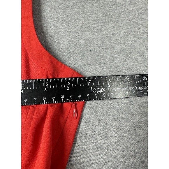 Ted Baker‎ Dress Size 3 Red Orange fit And Flare Sleeveless - Picture 10 of 10